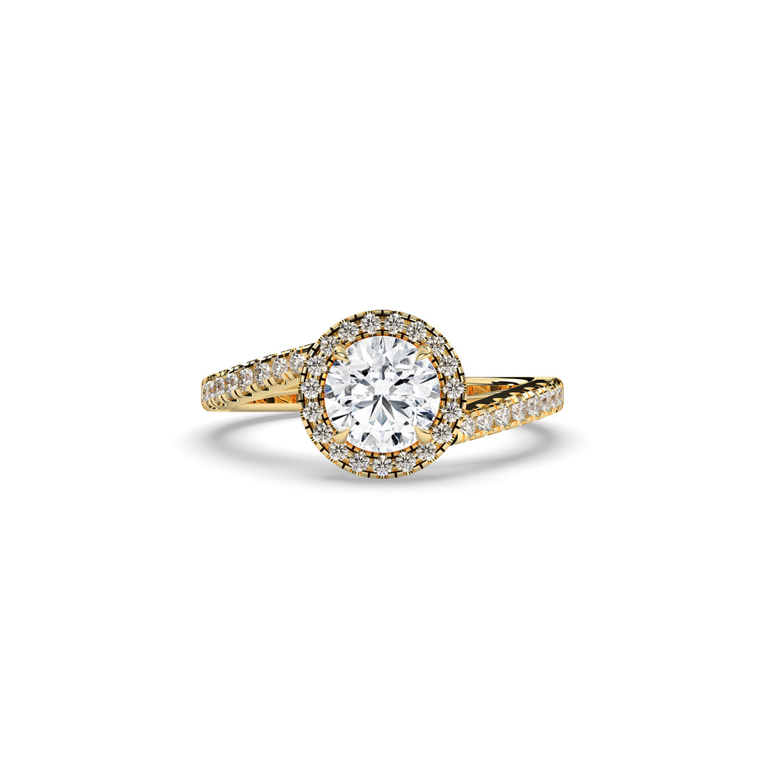 Luci Round Halo Ring