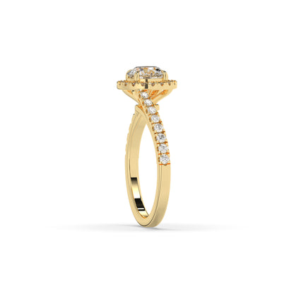 Luci Round Halo Ring