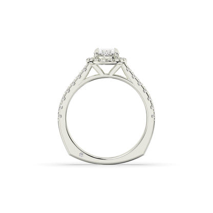Fiona Oval Halo Ring