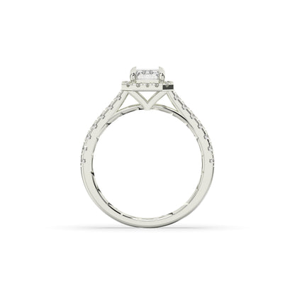 Theresa Emerald Halo Ring
