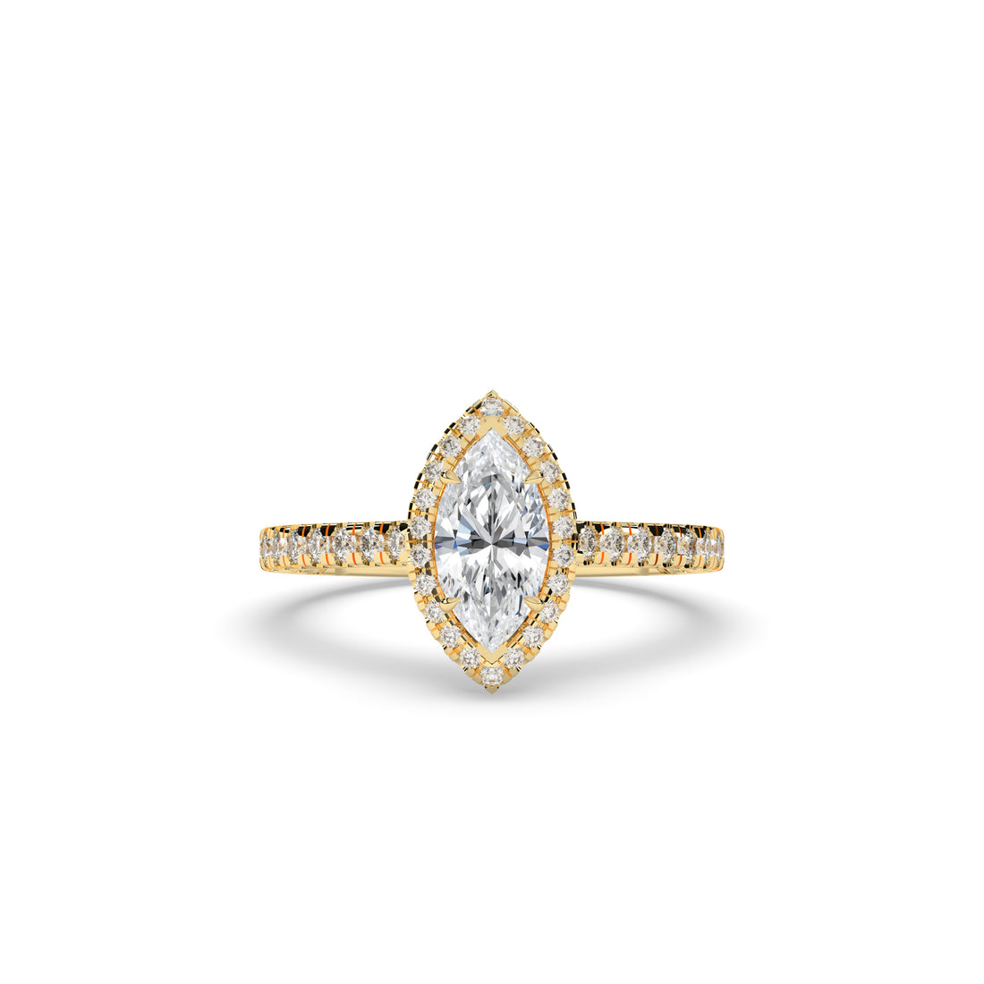 Alina Marquise Halo Ring
