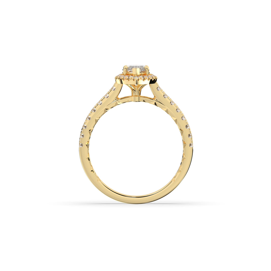 Alina Marquise Halo Ring