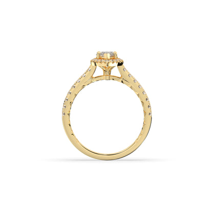 Alina Marquise Halo Ring