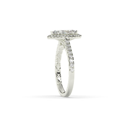 Alina Marquise Halo Ring