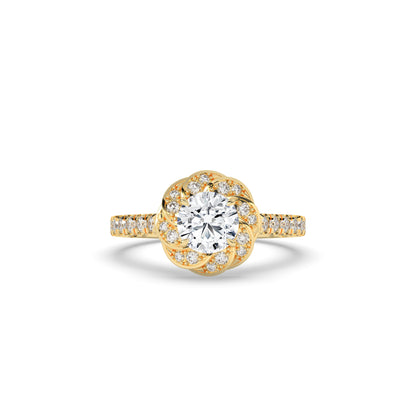 Livia Round Halo Ring