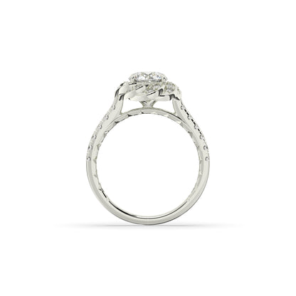 Livia Round Halo Ring