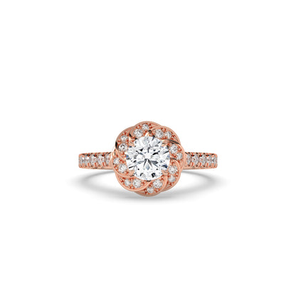 Livia Round Halo Ring