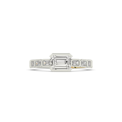 Celia Emerald Halo Ring