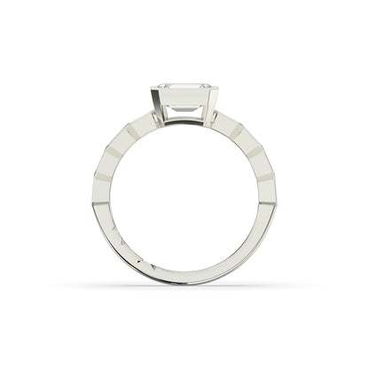 Celia Emerald Halo Ring