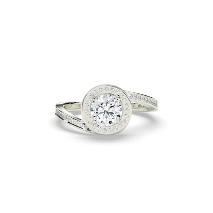 Mira Round Halo Ring