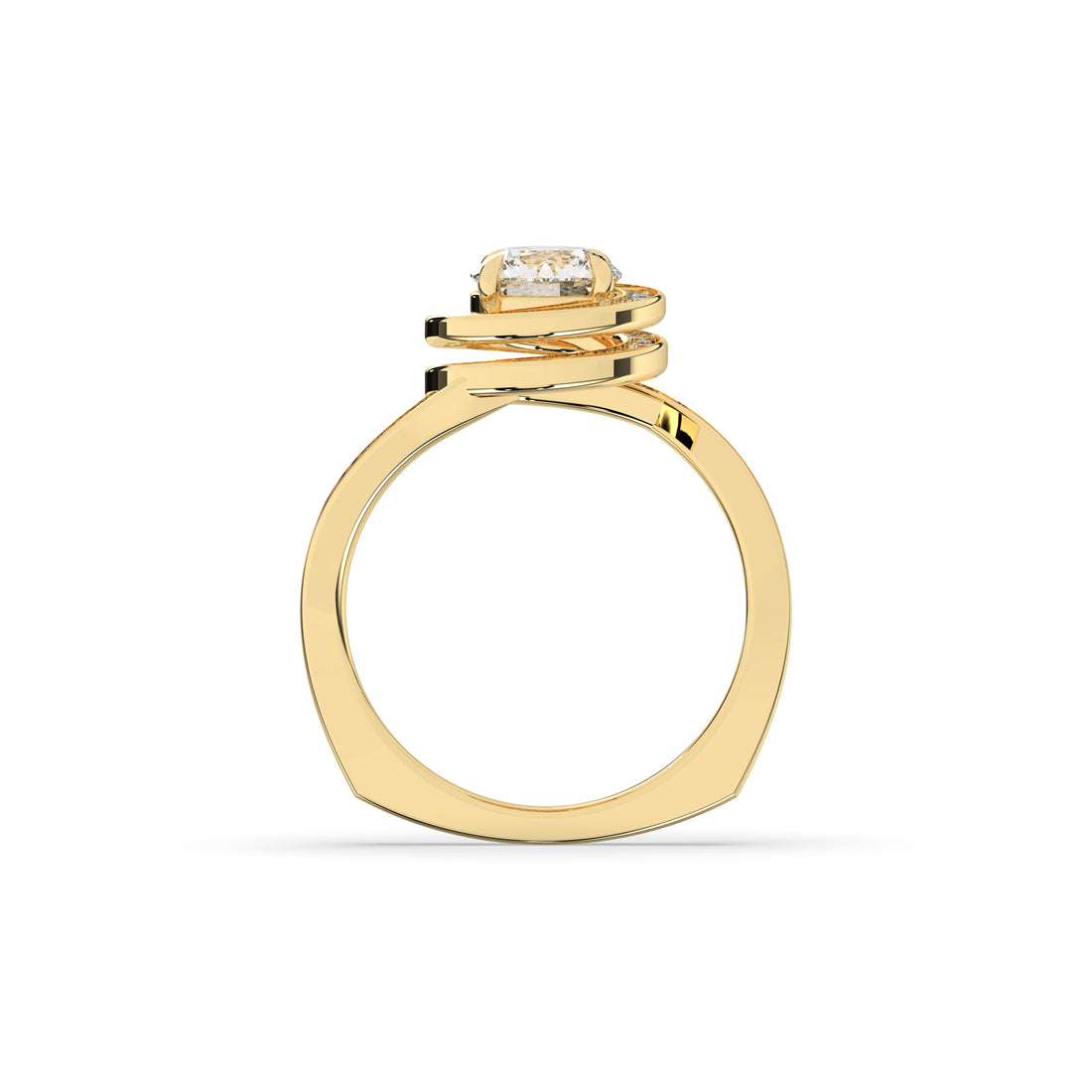 Mira Round Halo Ring