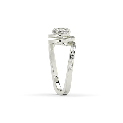 Mira Round Halo Ring
