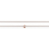 Aline Tennisarmband mit Labordiamanten im Marquiseschliff (schräg gesetzt) aus 585 Roségold, flach liegend, volle Länge 