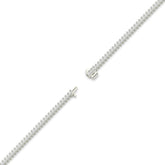 Aline Tennisarmband mit Labordiamanten im Marquiseschliff (schräg gesetzt) aus 585 Weißgold, volle Länge, Diagonalansicht 