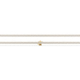 Aline Tennisarmband mit Labordiamanten im Marquiseschliff (schräg gesetzt) aus 585 Gelbgold, flach liegend, volle Länge 