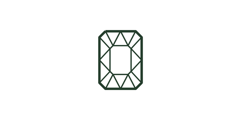 Radiant diamond shape icon