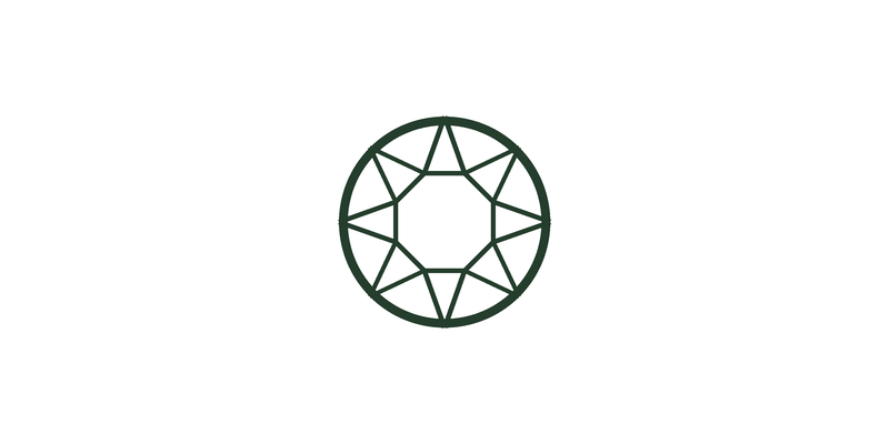 Round diamond shape icon