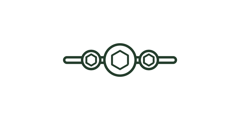 Three-stone ring setting icon