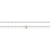 Delia pear and round lab-grown diamond tennis bracelet in 14K (585) white gold, laid flat, full length 