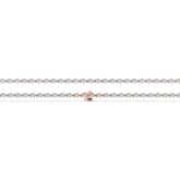 Hermine Tennisarmband mit Labordiamanten im Tropfenschliff aus 585 Roségold, flach liegend, volle Länge 