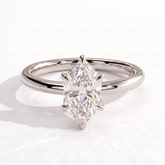 Nadine Dutch Marquise Solitaire Ring 950 Platinum front 
