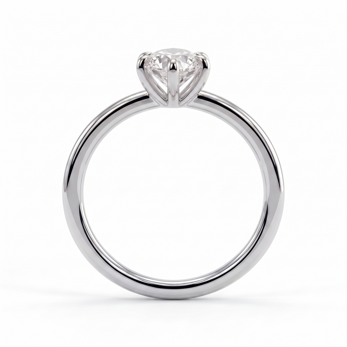 Nadine Dutch Marquise Solitaire Ring 950 Platinum upright 