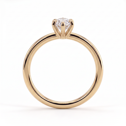 Nadine Dutch Marquise Solitaire Ring 585 Yellow Gold upright 
