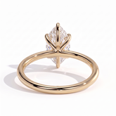 Nadine Dutch Marquise Solitaire Ring 585 Yellow Gold back view 