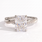 Thyra Radiant Hidden Halo Ring 950 Platinum front 