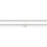 Ilona Tennisarmband mit Labordiamanten im Brillantschliff aus 585 Weißgold, flach liegend, volle Länge 