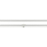 Imke Tennisarmband mit Labordiamanten im Marquiseschliff (schräg gesetzt) aus 585 Weißgold, flach liegend, volle Länge 