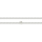 Lea round bezel lab-grown diamond tennis bracelet in 14K (585) white gold, laid flat, full length 