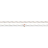 Mareike Tennisarmband mit Labordiamanten im Brillantschliff aus 585 Roségold, flach liegend, volle Länge 