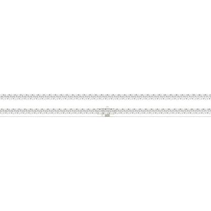 Mareike Tennisarmband mit Labordiamanten im Brillantschliff aus 585 Weißgold, flach liegend, volle Länge 
