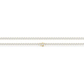 Mareike Tennisarmband mit Labordiamanten im Brillantschliff aus 585 Gelbgold, flach liegend, volle Länge 
