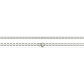 Noa Tennisarmband mit Labordiamanten im Smaragdschliff mit Zargenfassung aus 585 Weißgold, flach liegend, volle Länge 