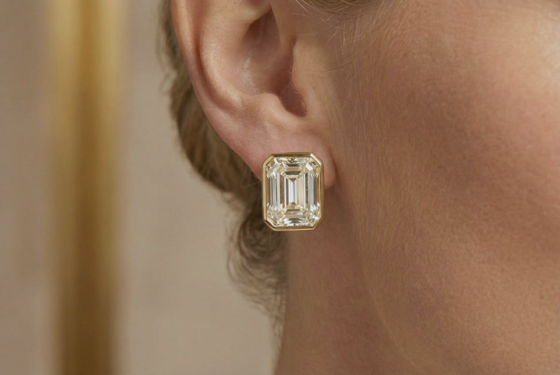 Valerie Emerald Stud Earring