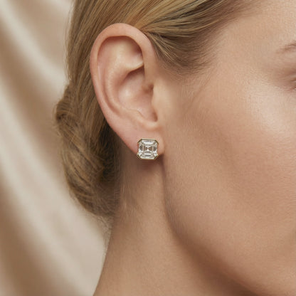Mia Asschers Cut  Half Bezel Setting Earring
