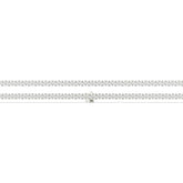 Sina upright pear lab-grown diamond tennis bracelet in 14K (585) white gold, laid flat, full length 